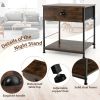 Bedroom Living Room 2-tier Nightstand Bedside End Sofa Coffee Table