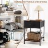 Bedroom Living Room 2-tier Nightstand Bedside End Sofa Coffee Table