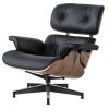 High grade vintage 8 layer leather plywood ergonomic design office chair